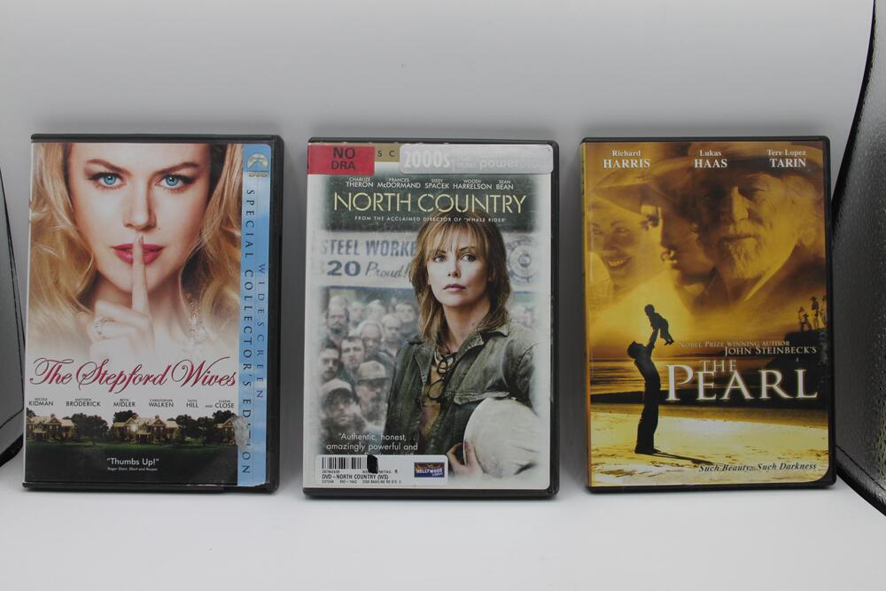 North Country Stepford Wives The Pearl DVD-R Lot Of 3 Drama Films DVDs Various